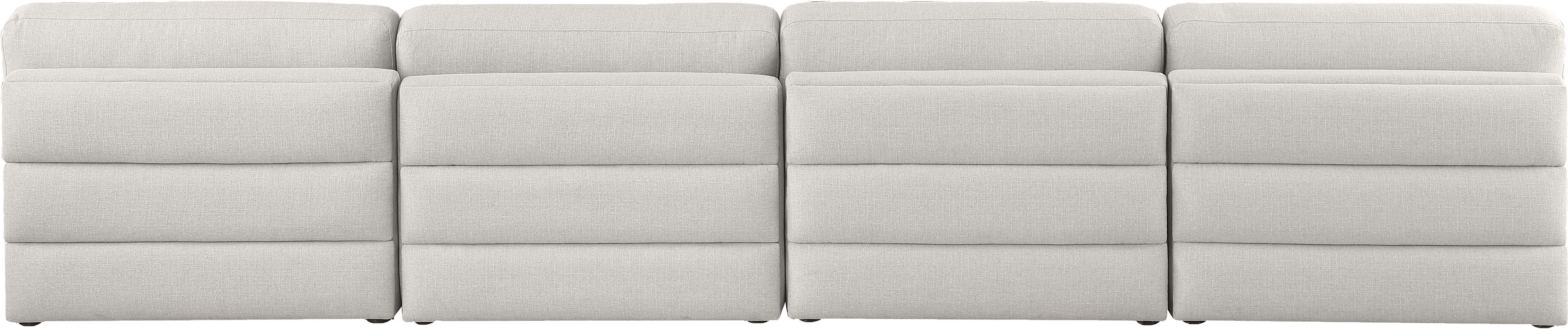 Beckham 152" Linen Modular Armless Sofa