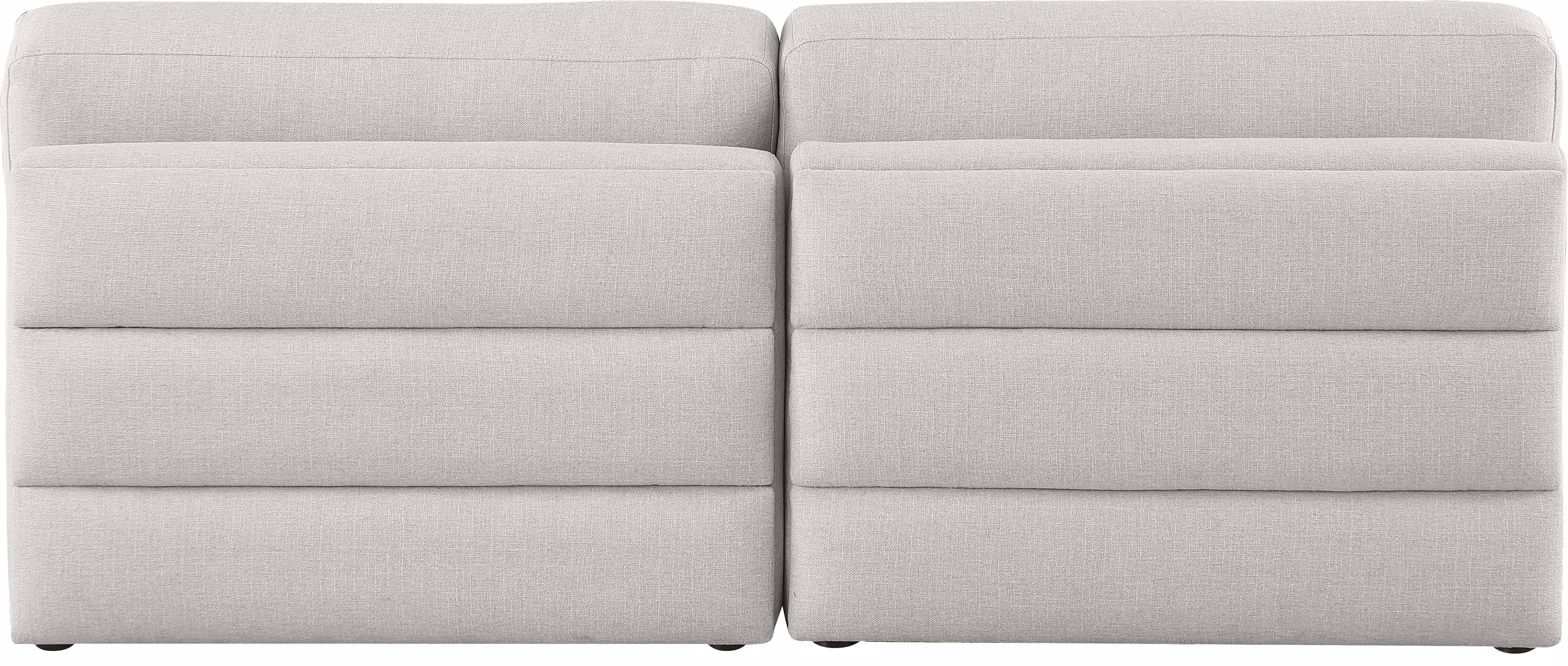 Beckham 76" Linen Modular Armless Sofa