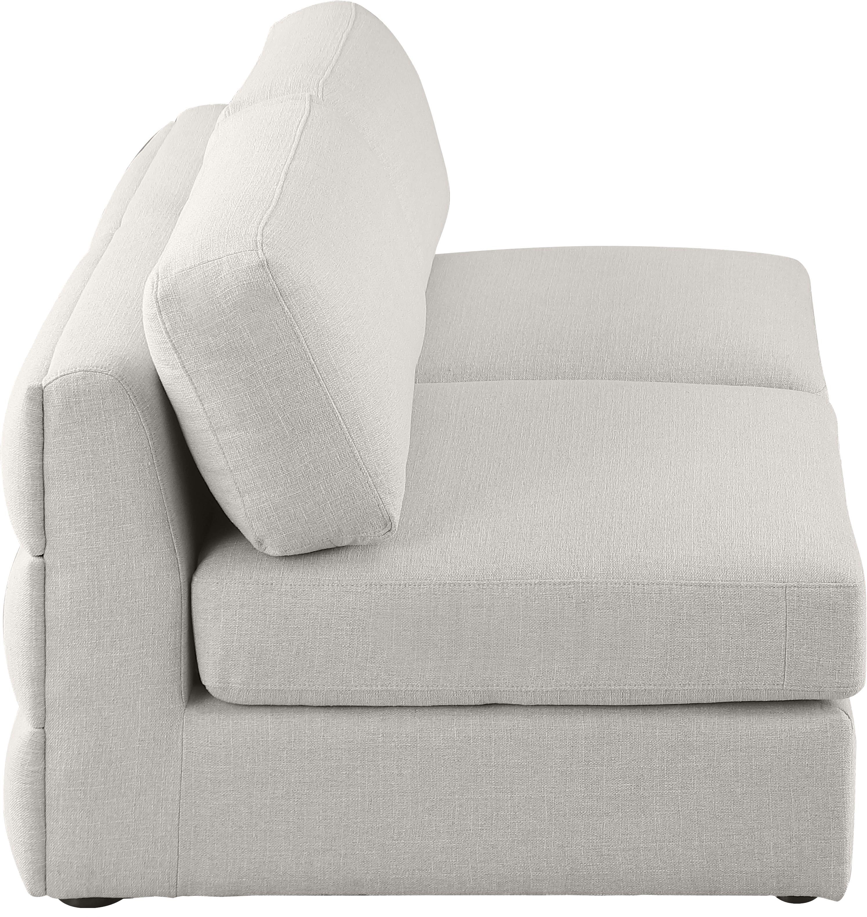 Beckham 76" Linen Modular Armless Sofa