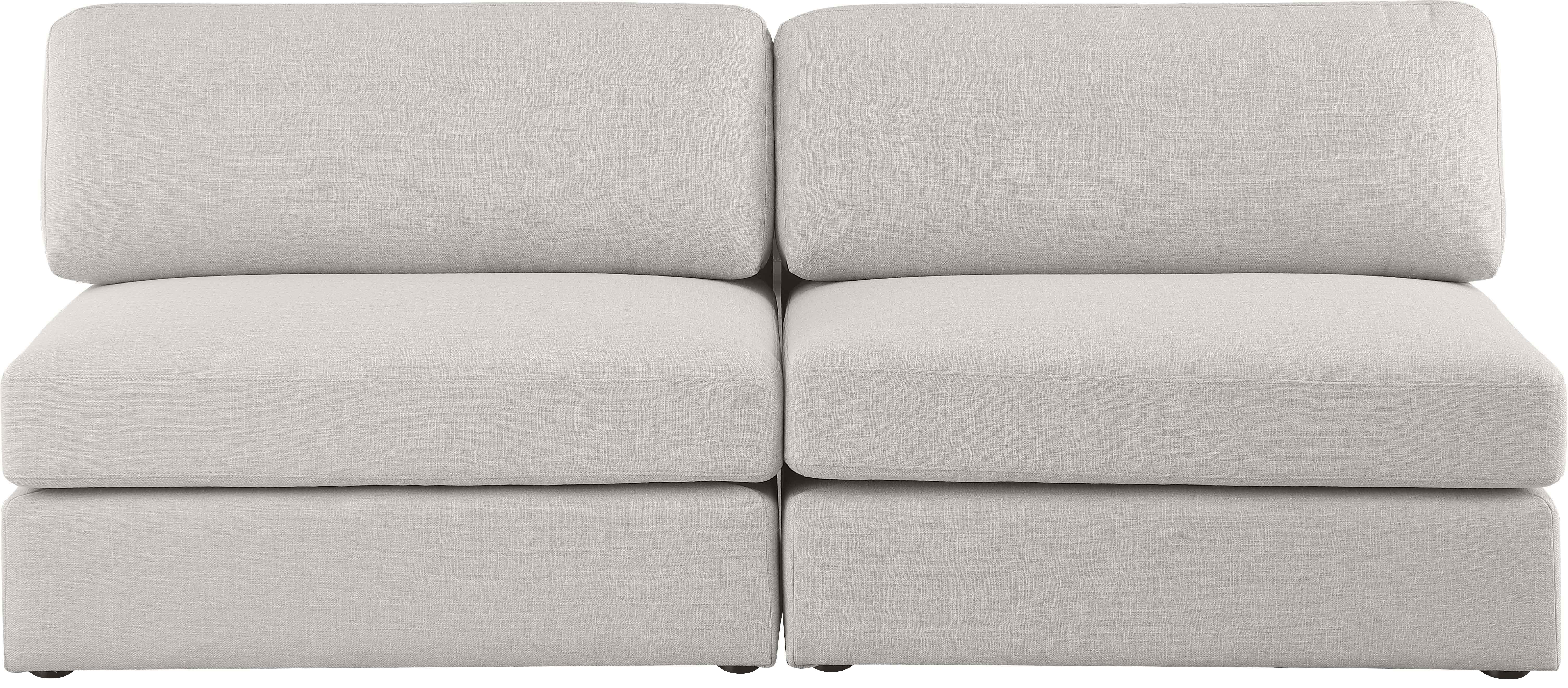 Beckham 76" Linen Modular Armless Sofa