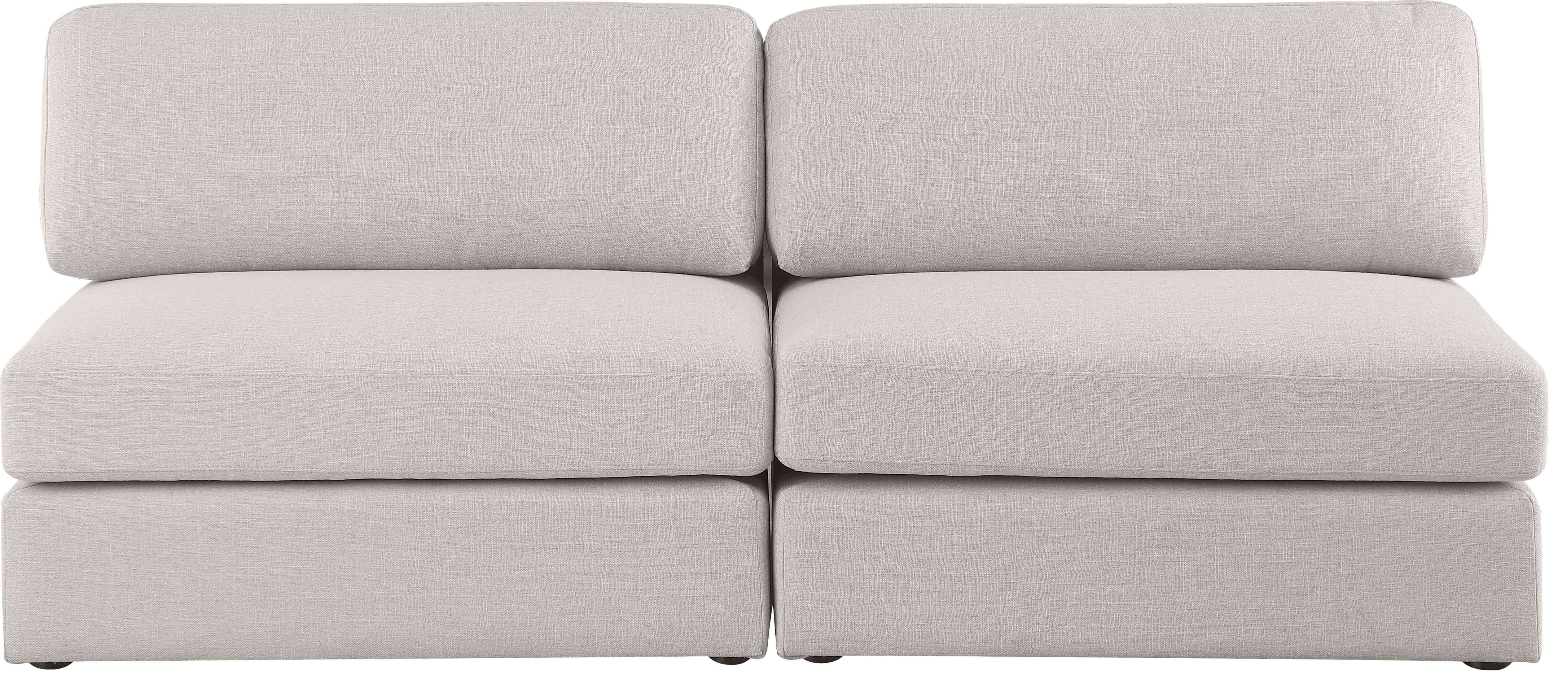Beckham 76" Linen Modular Armless Sofa