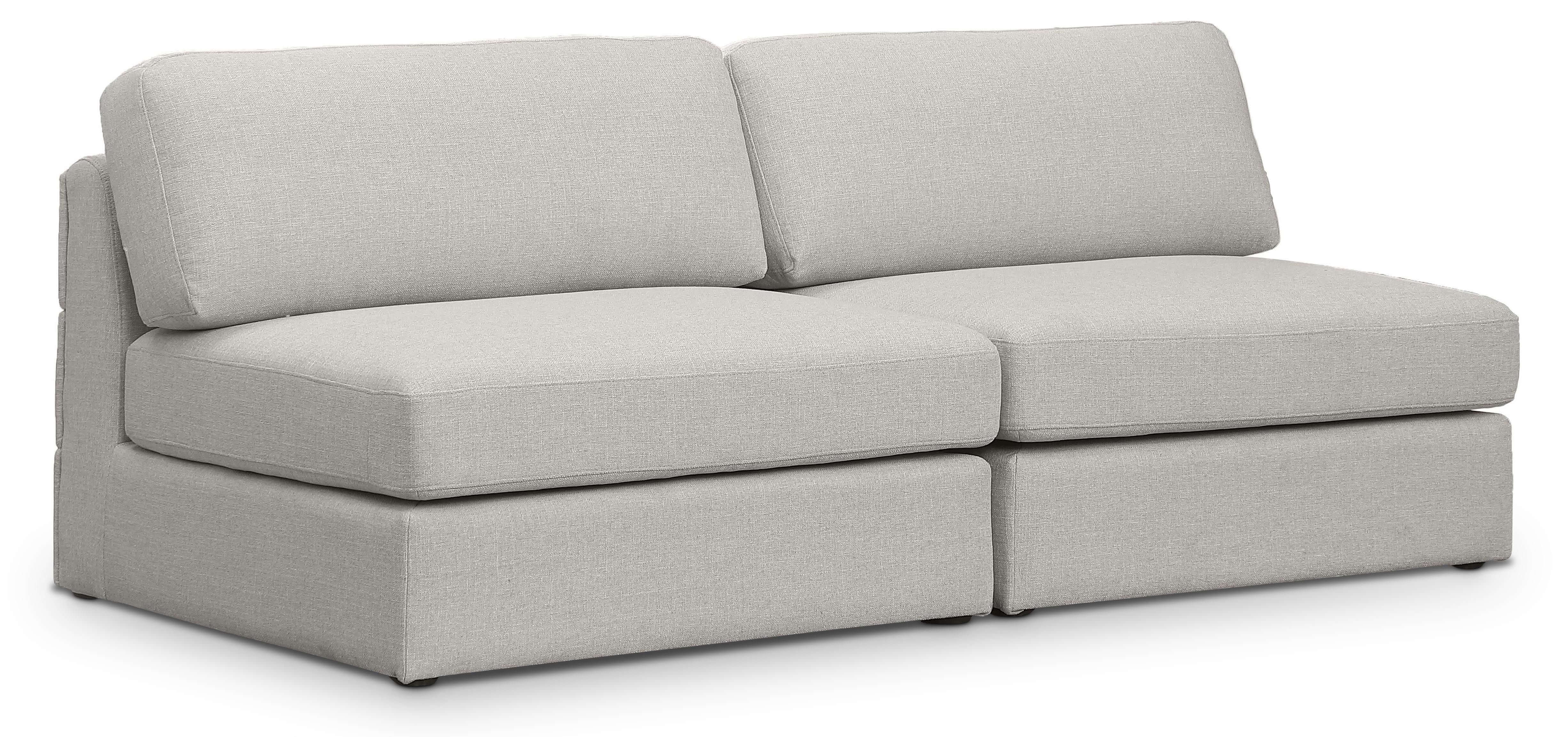 Beckham 76" Linen Modular Armless Sofa