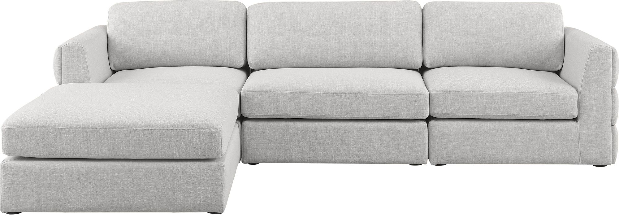 Beckham 114" Linen Modular 4-Piece Sectional