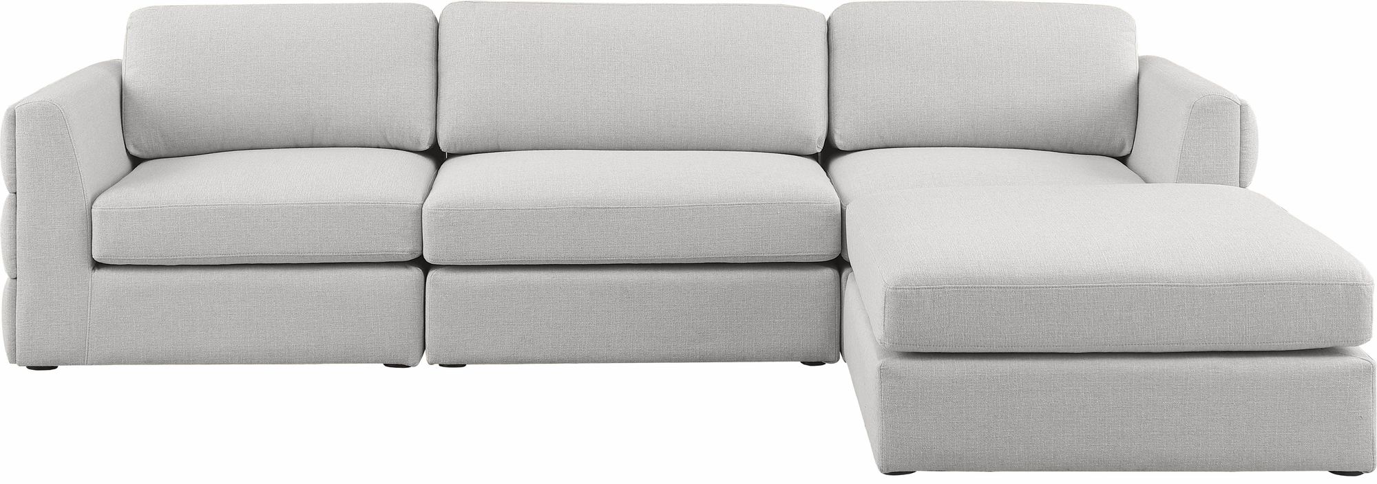 Beckham 114" Linen Modular 4-Piece Sectional