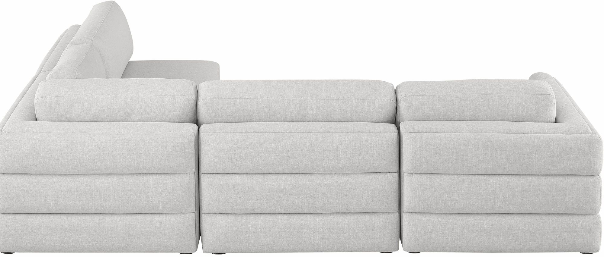 Beckham 114" Linen Modular 4-Piece Corner Sectional