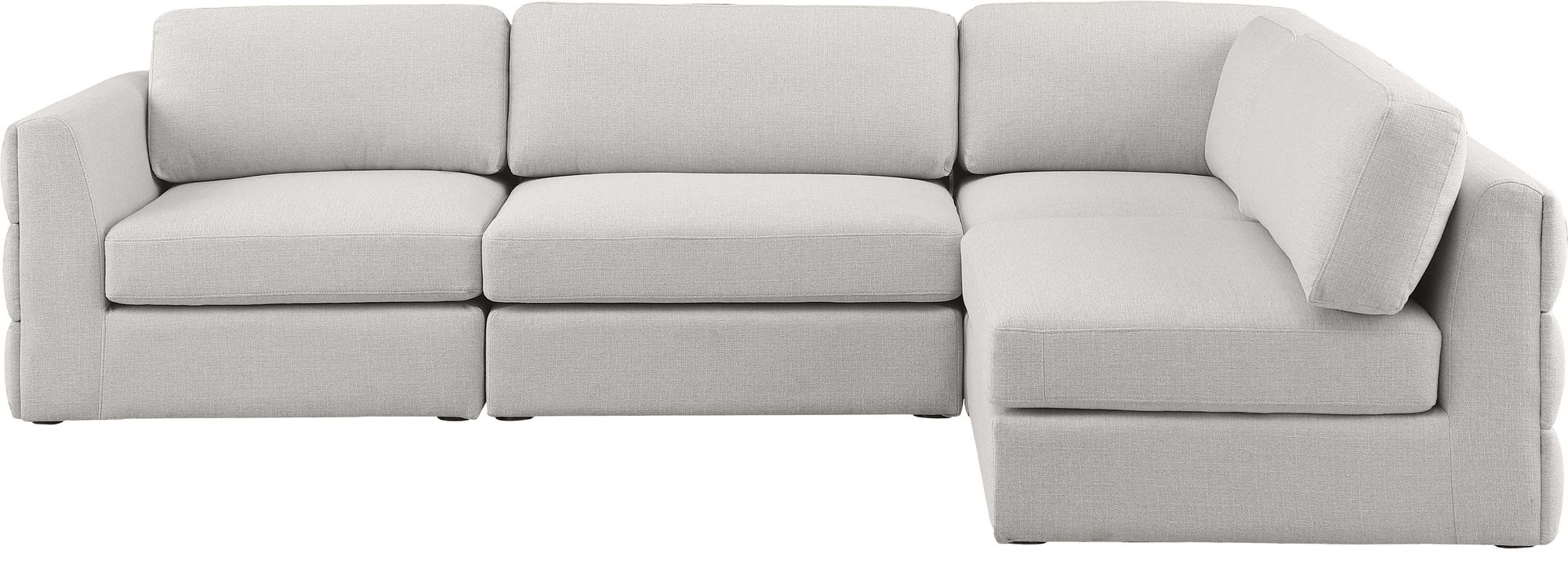 Beckham 114" Linen Modular 4-Piece Corner Sectional