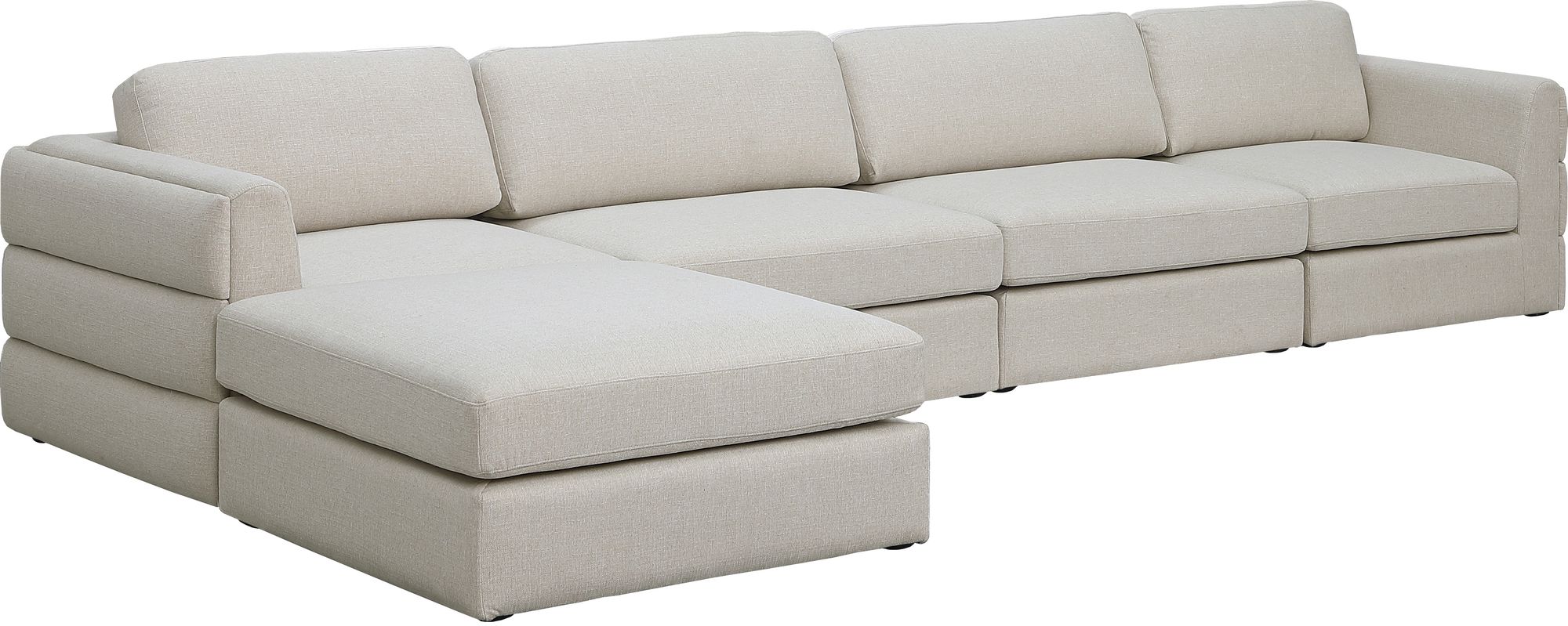 Beckham 152" 5-Piece Linen Modular Sectional