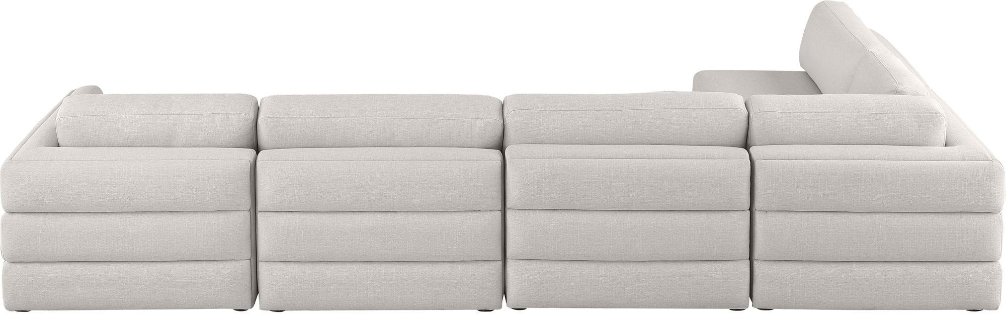 Beckham 152" 5-Piece Linen Modular Corner Sectional