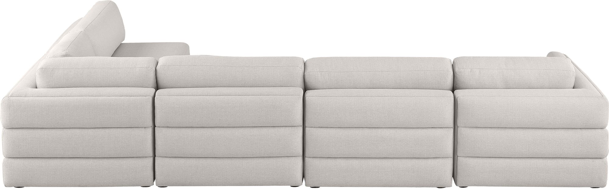 Beckham 152" 5-Piece Linen Modular Corner Sectional