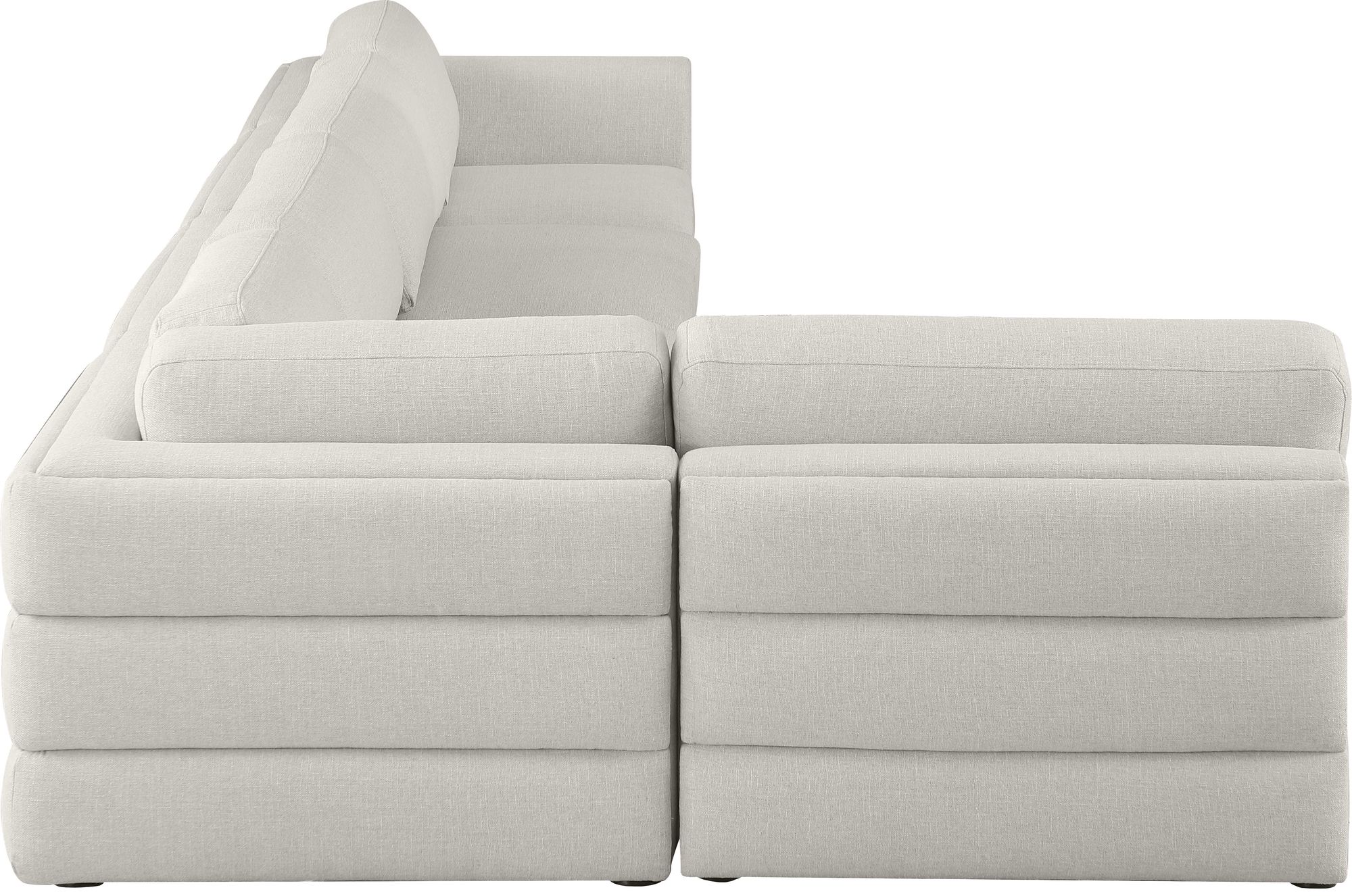 Beckham 152" 5-Piece Linen Modular Corner Sectional