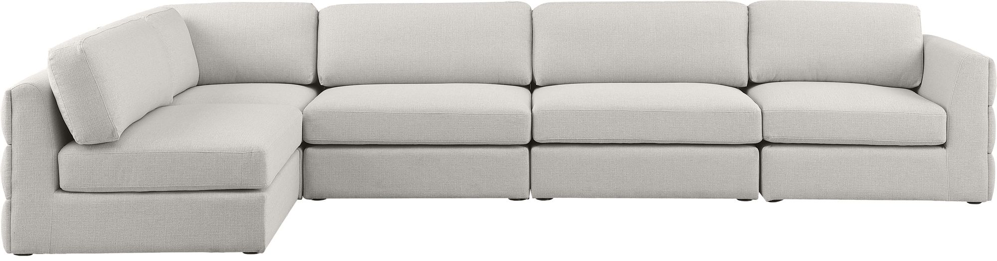 Beckham 152" 5-Piece Linen Modular Corner Sectional