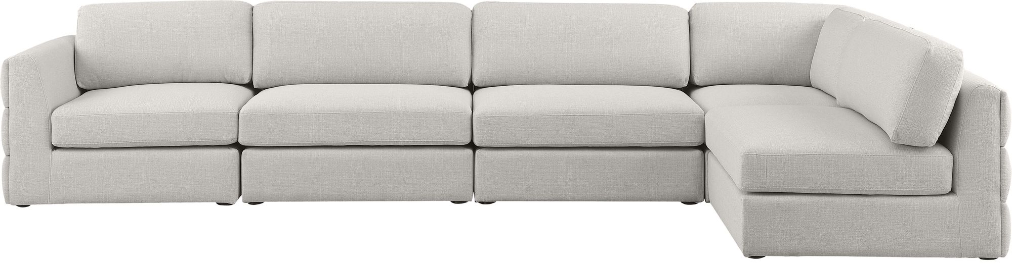 Beckham 152" 5-Piece Linen Modular Corner Sectional