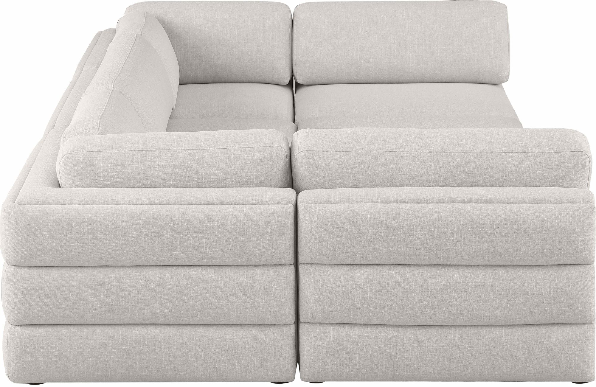 Beckham 114" 6-Piece Linen Modular Sectional