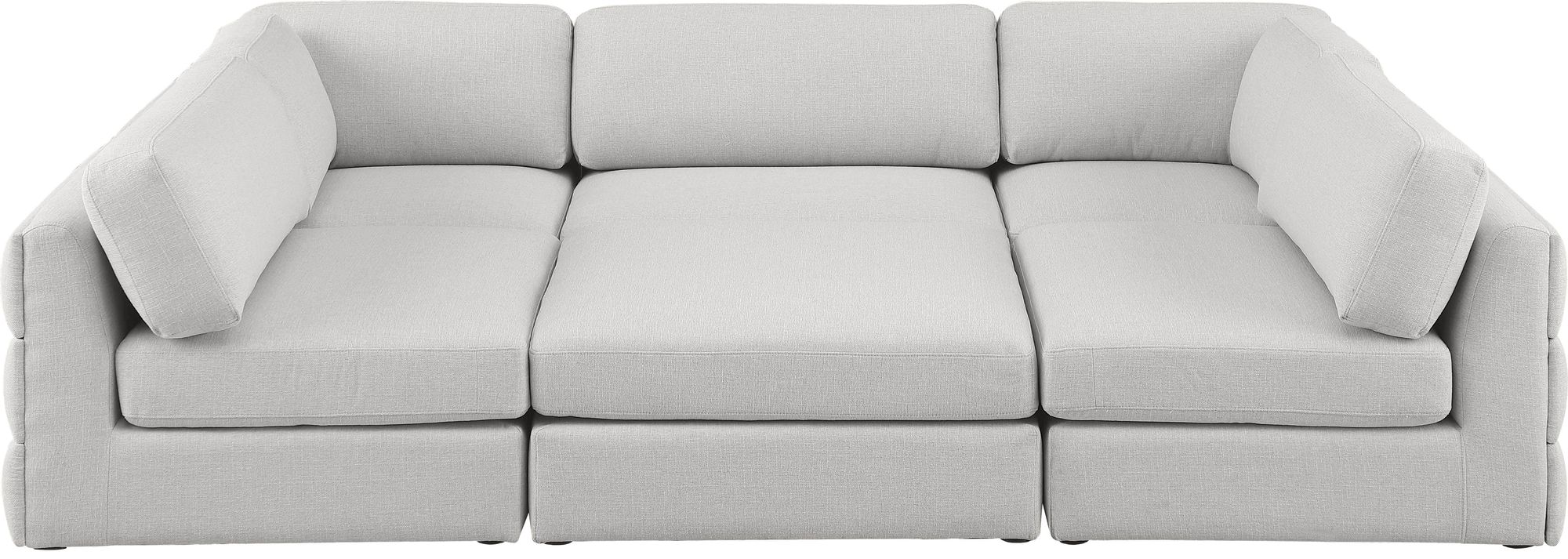 Beckham 114" 6-Piece Linen Modular Sectional