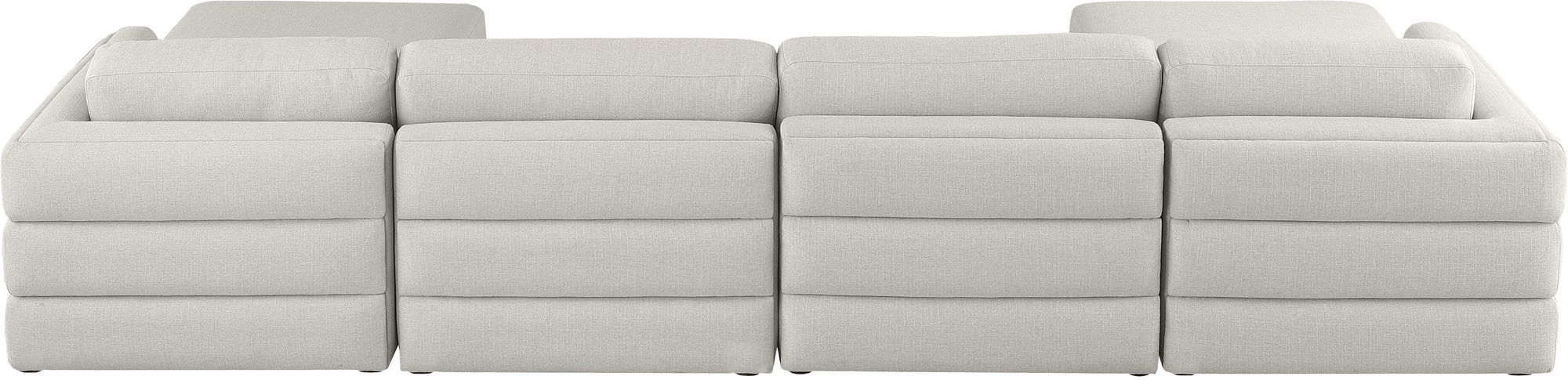 Beckham 152" 6-Piece Linen Modular U-Shape Sectional