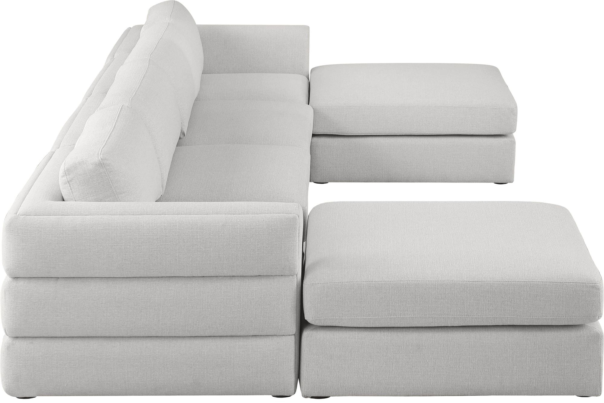 Beckham 152" 6-Piece Linen Modular U-Shape Sectional