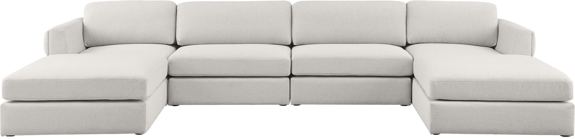 Beckham 152" 6-Piece Linen Modular U-Shape Sectional