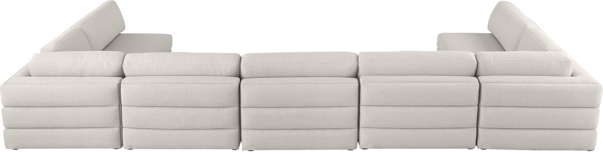 Beckham 190" 7-Piece Linen Modular Sectional