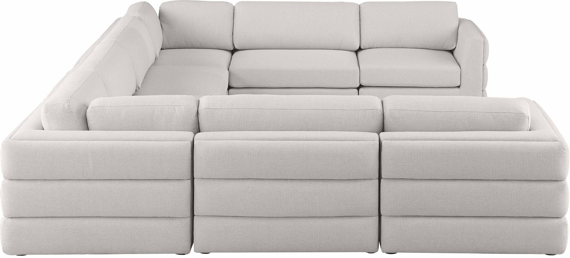 Beckham 152" 8-Piece Linen Modular Sectional