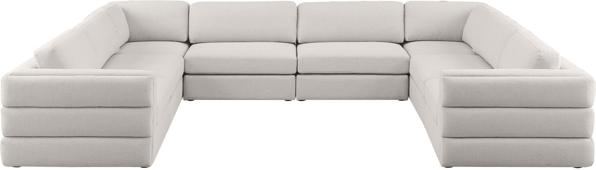Beckham 152" 8-Piece Linen Modular Sectional