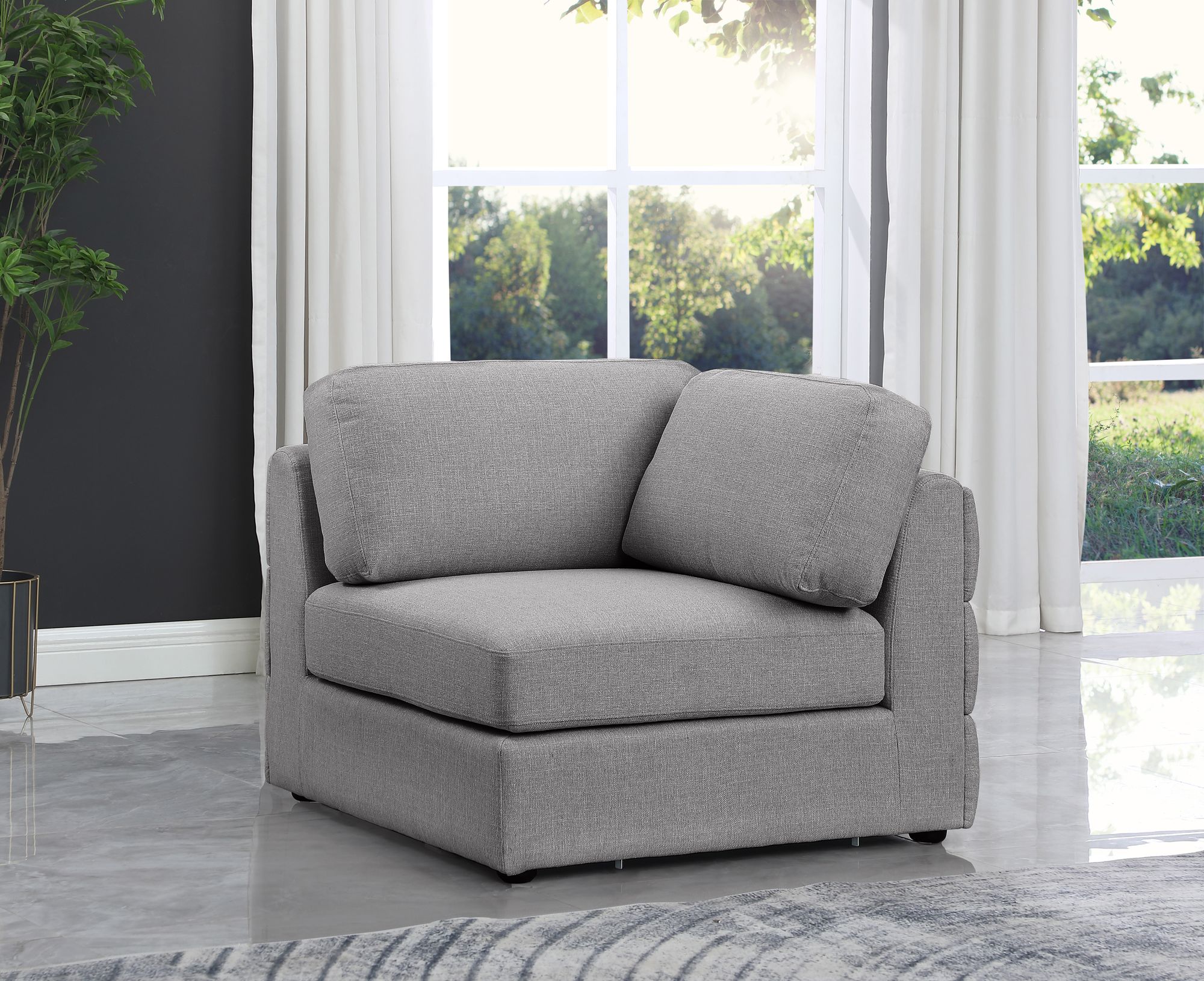 Beckham Linen Modular Corner Chair