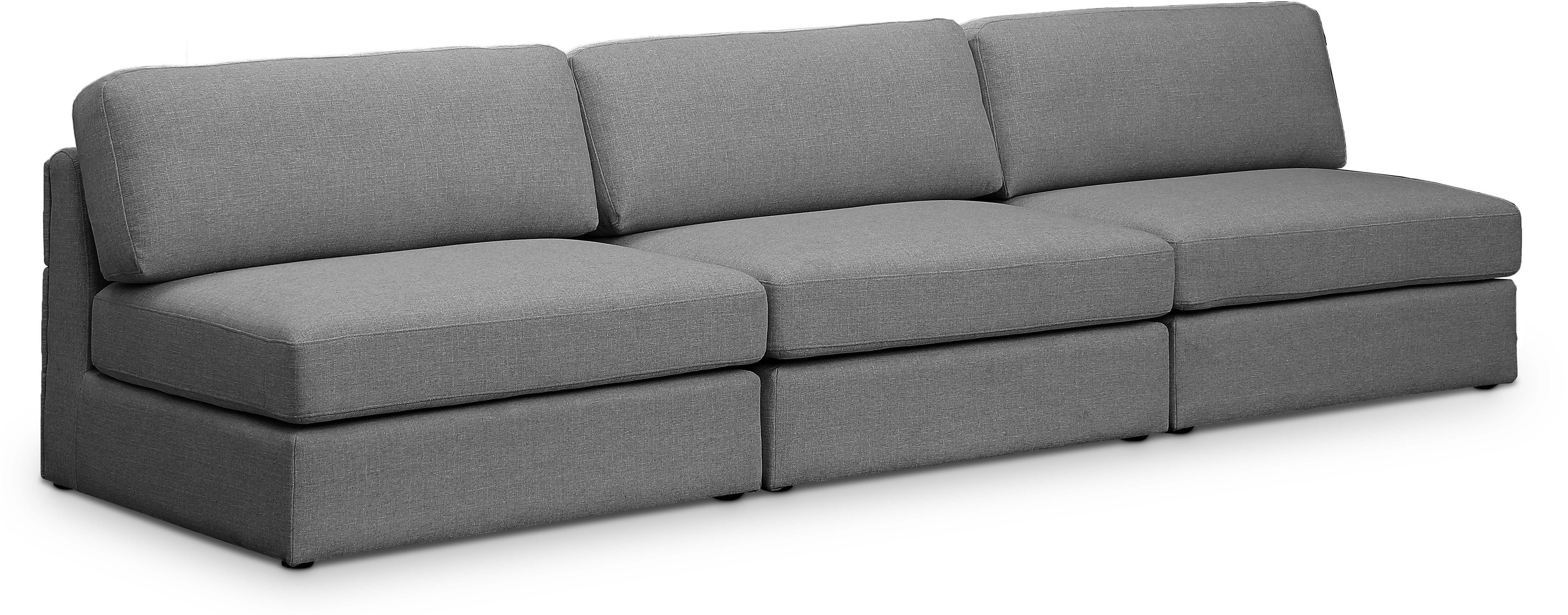 Beckham 114" Linen Modular Armless Sofa