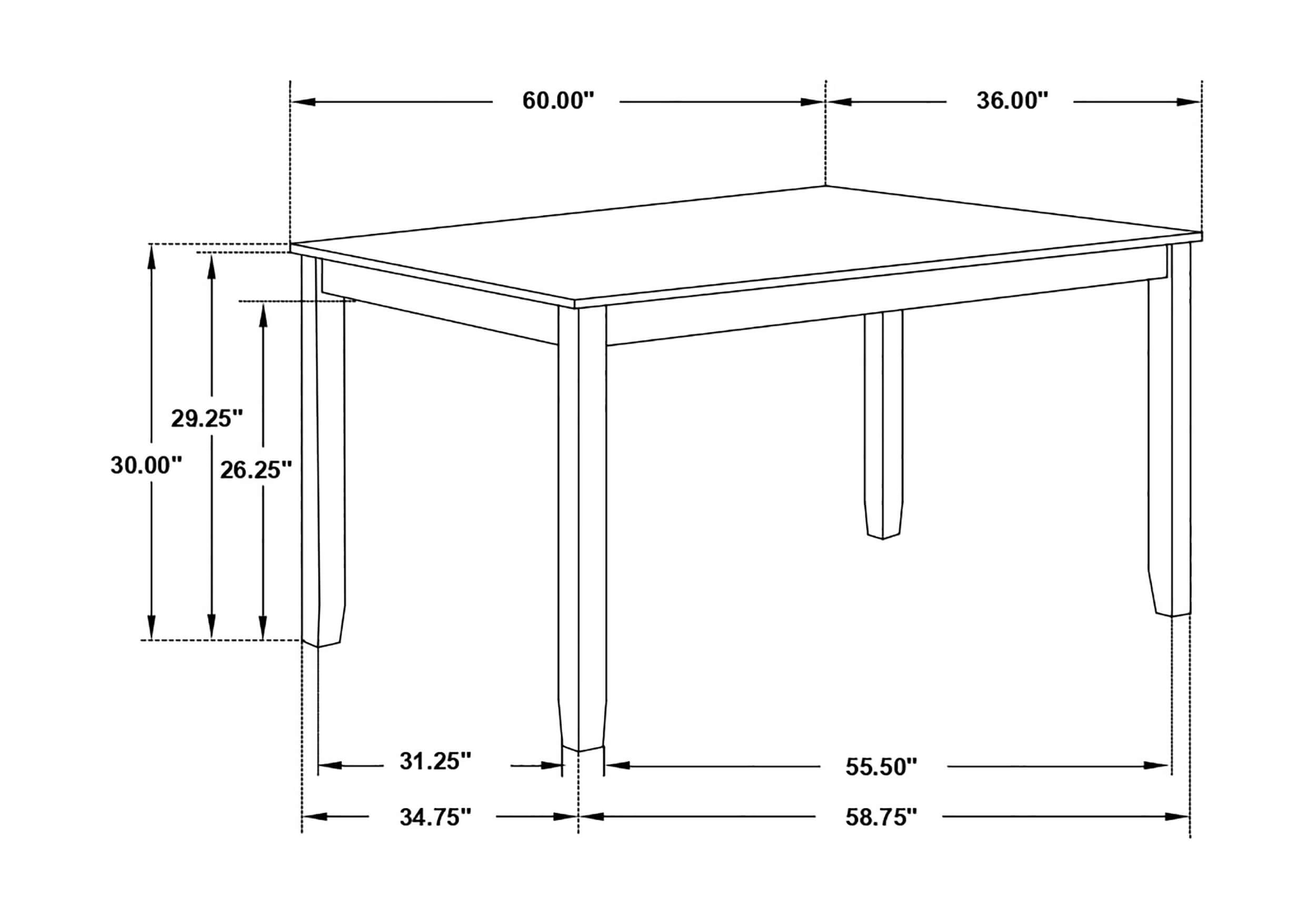 Fortress Wood Veneer 7-Piece Dining Set