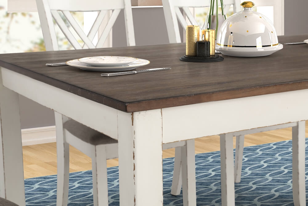 Fortress Wood Veneer 7-Piece Dining Set