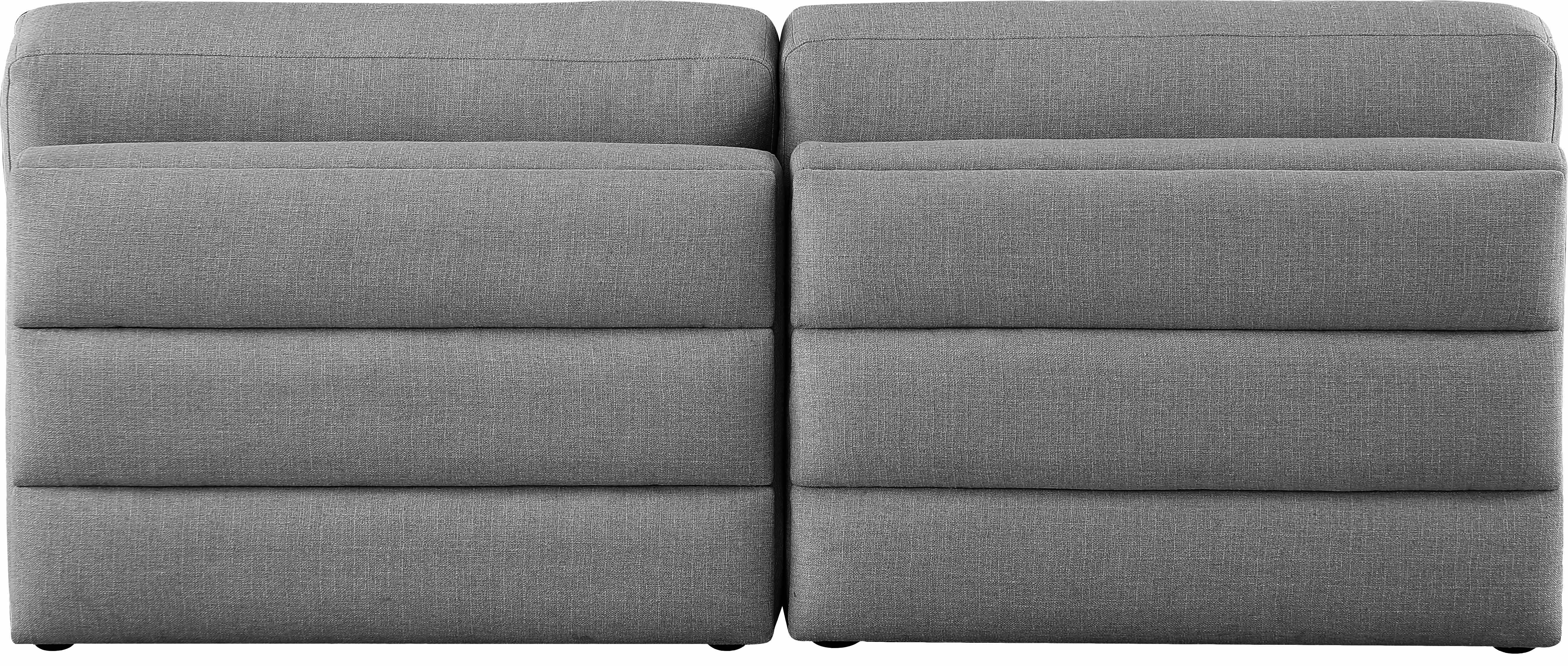 Beckham 76" Linen Modular Armless Sofa
