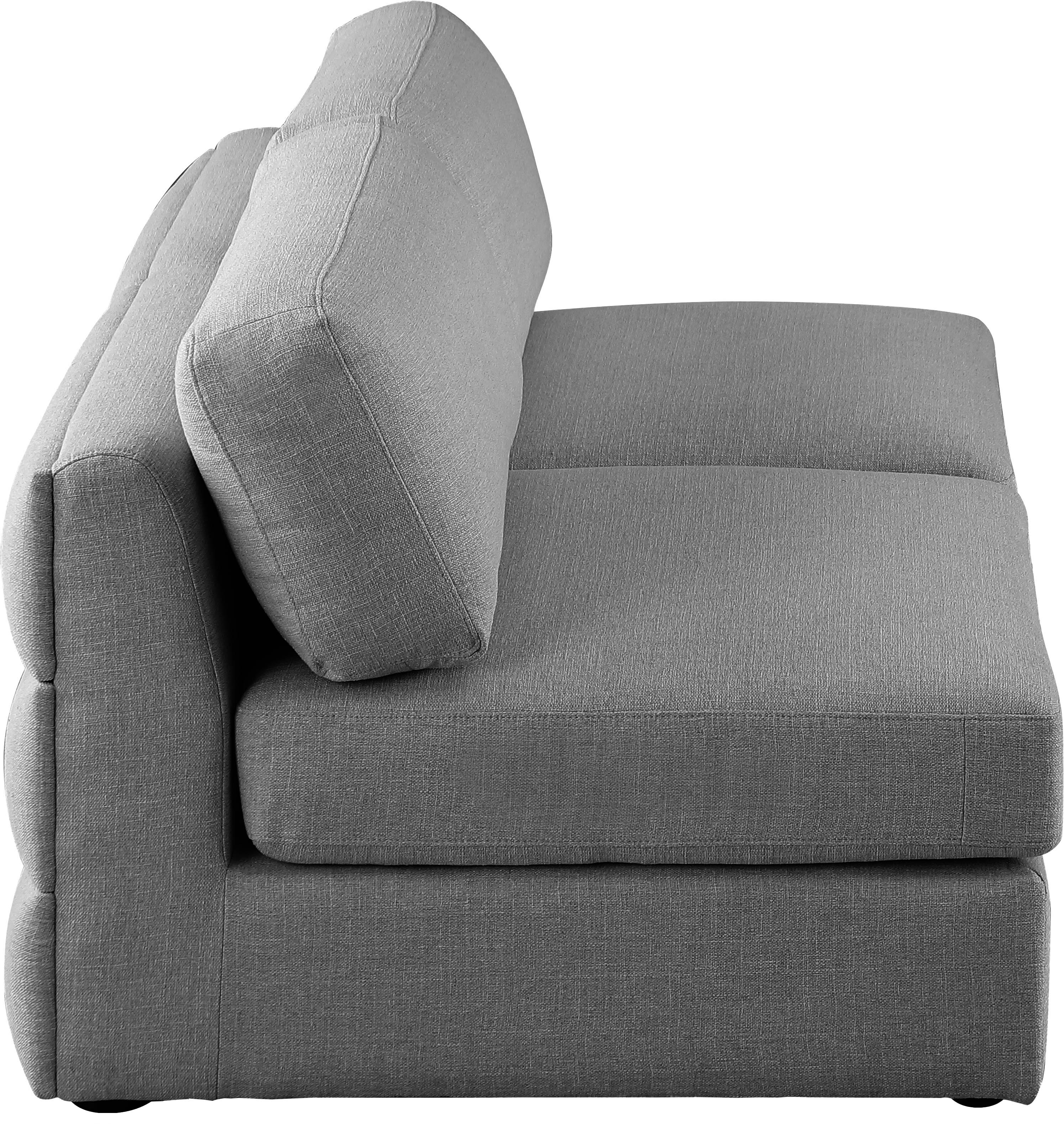 Beckham 76" Linen Modular Armless Sofa