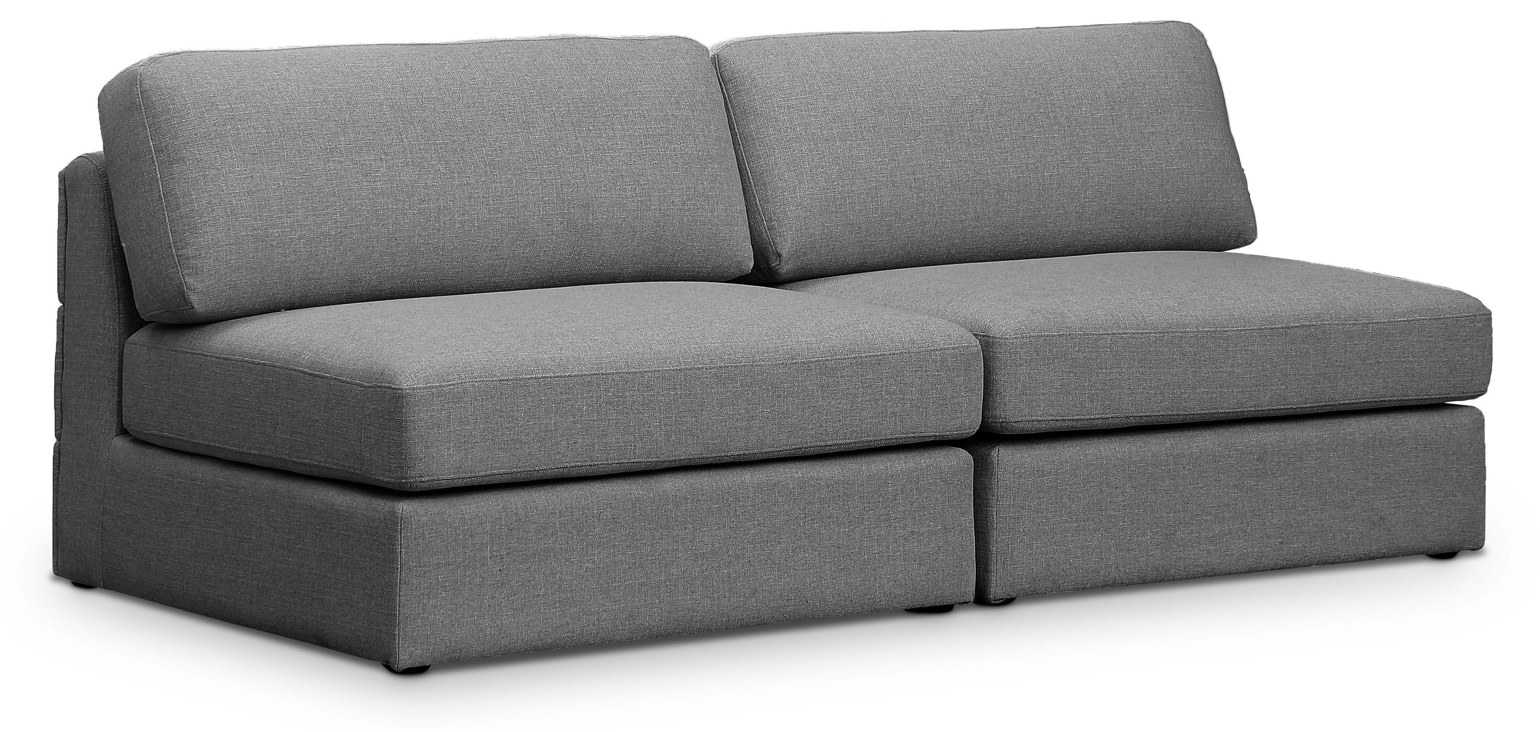 Beckham 76" Linen Modular Armless Sofa