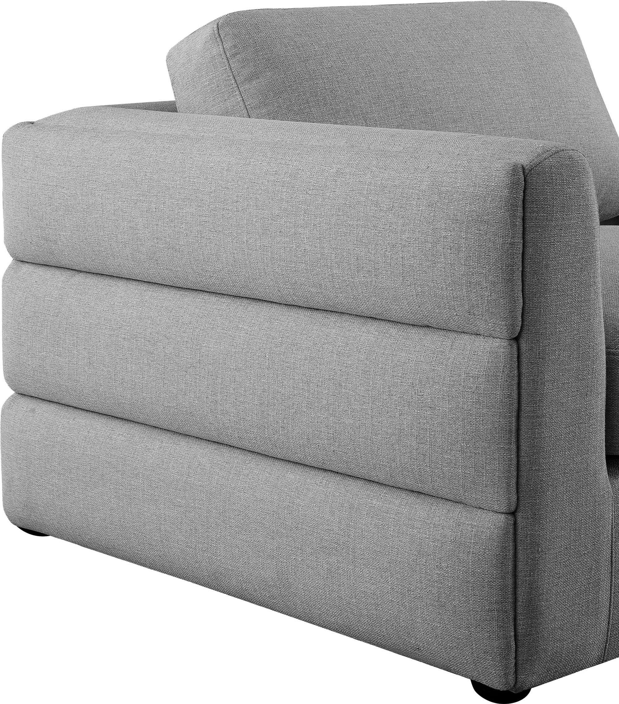 Beckham 152" 5-Piece Linen Fabric Modular Sectional Sofa