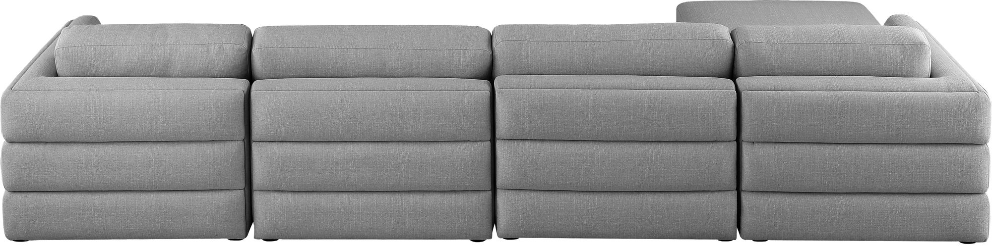 Beckham 152" 5-Piece Linen Fabric Modular Sectional Sofa