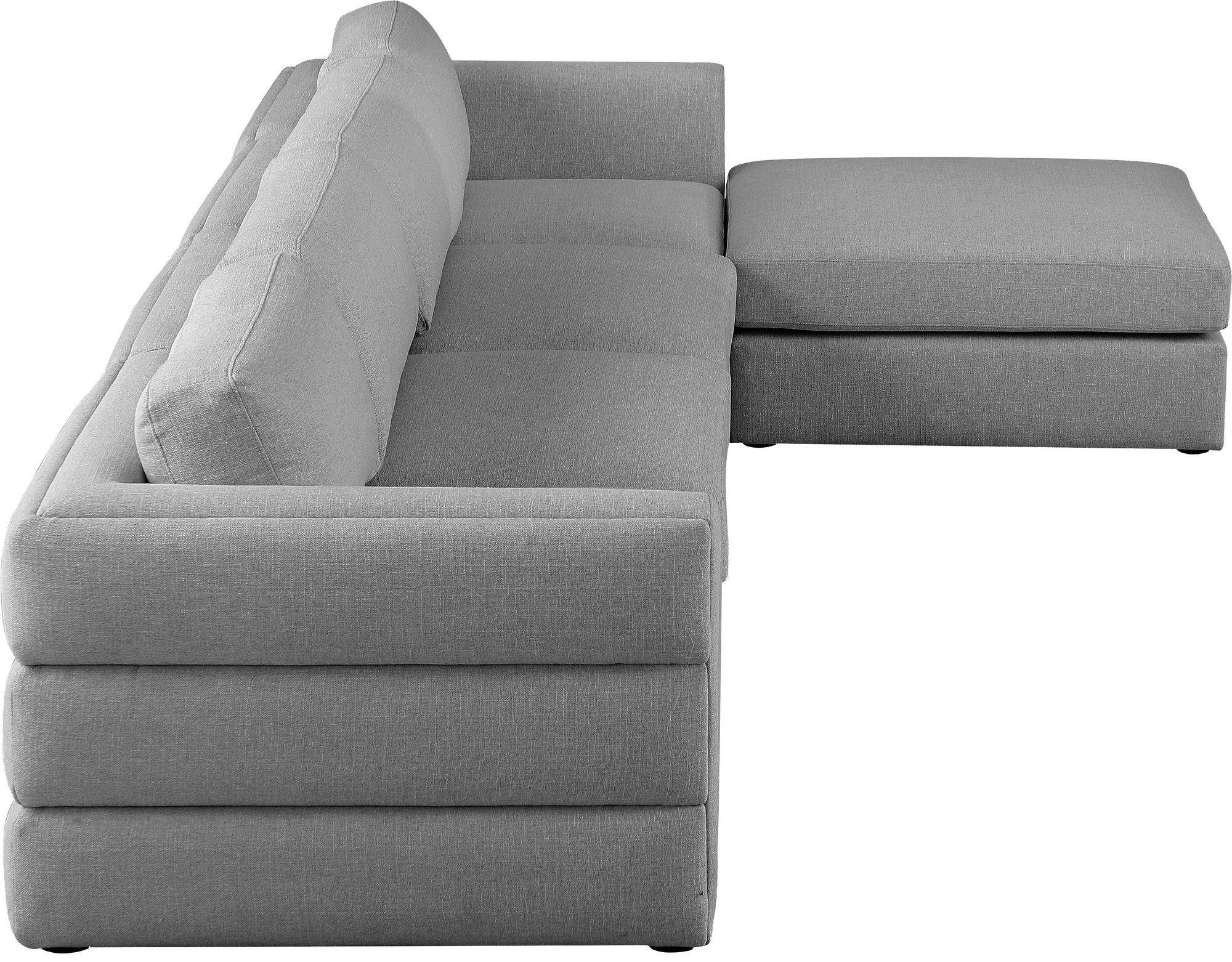 Beckham 152" 5-Piece Linen Fabric Modular Sectional Sofa