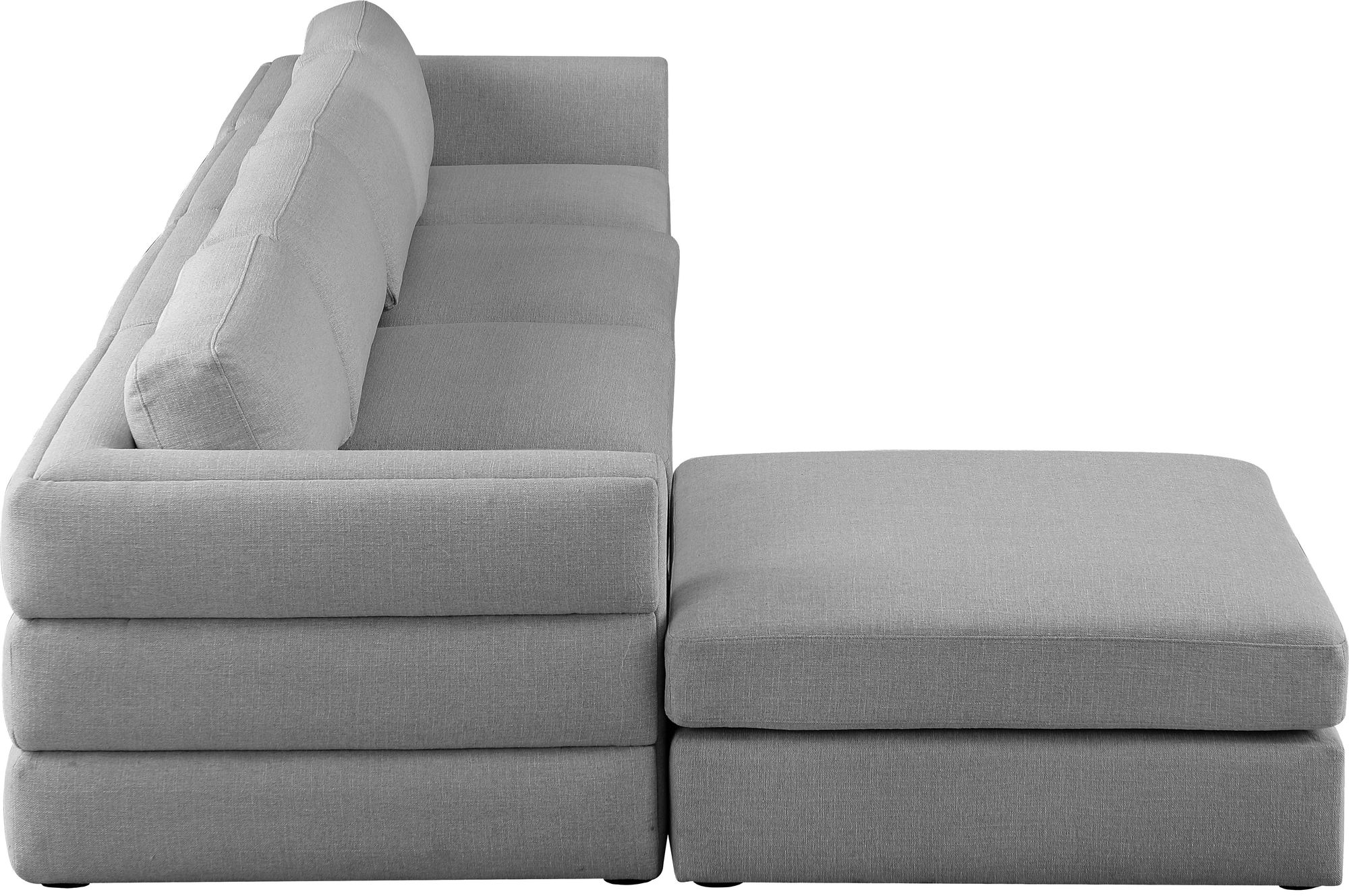 Beckham 152" 5-Piece Linen Fabric Modular Sectional Sofa