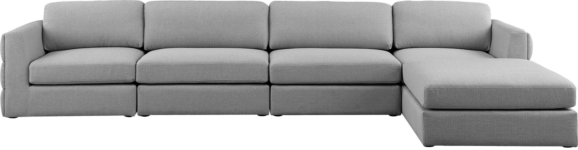 Beckham 152" 5-Piece Linen Fabric Modular Sectional Sofa