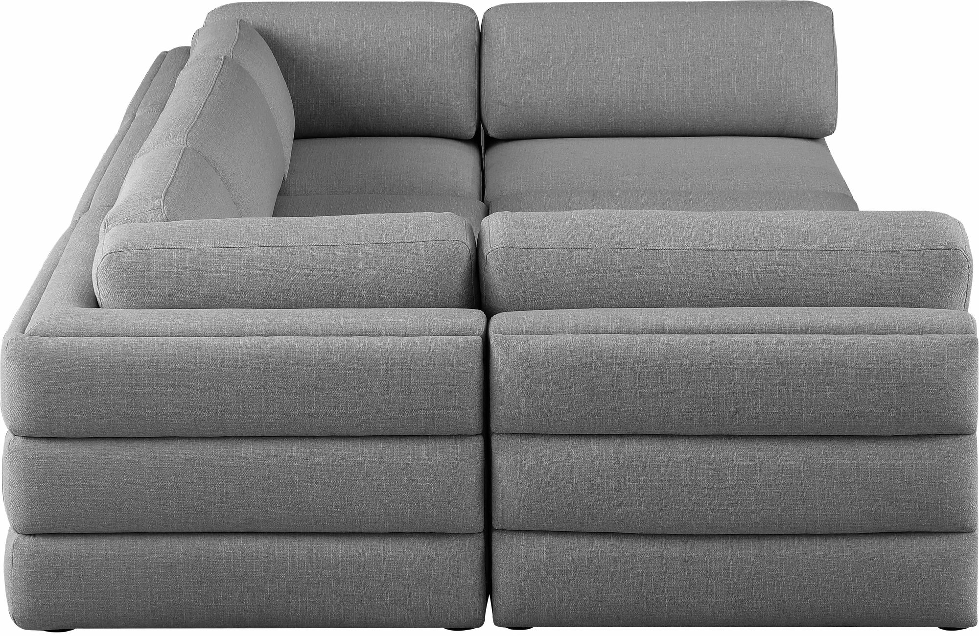 Beckham 114" 6-Piece Linen Modular Sectional