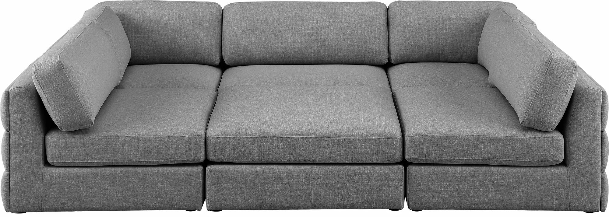 Beckham 114" 6-Piece Linen Modular Sectional