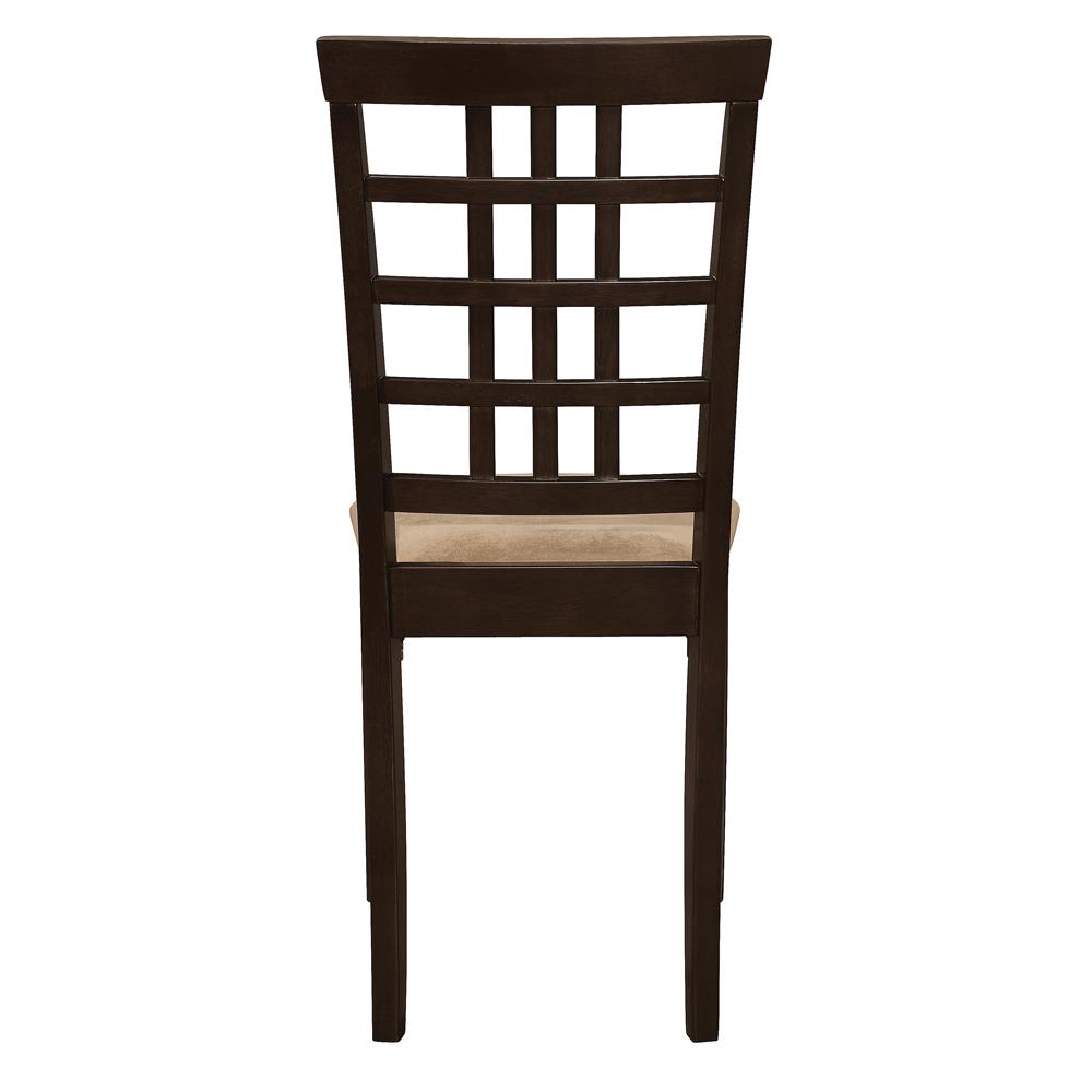 Kelso Fabric/Wood Lattice Back Dining Chair