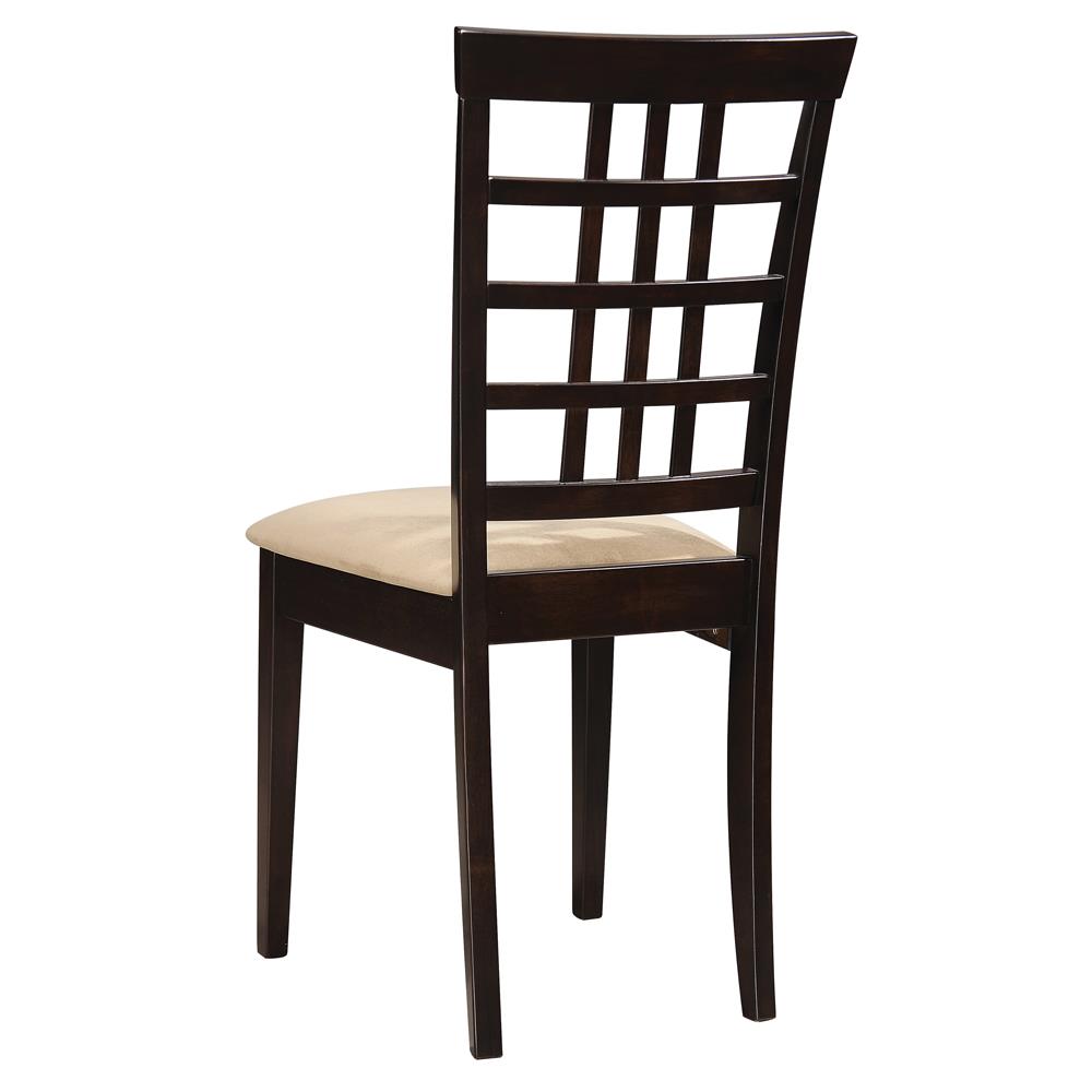 Kelso Fabric/Wood Lattice Back Dining Chair