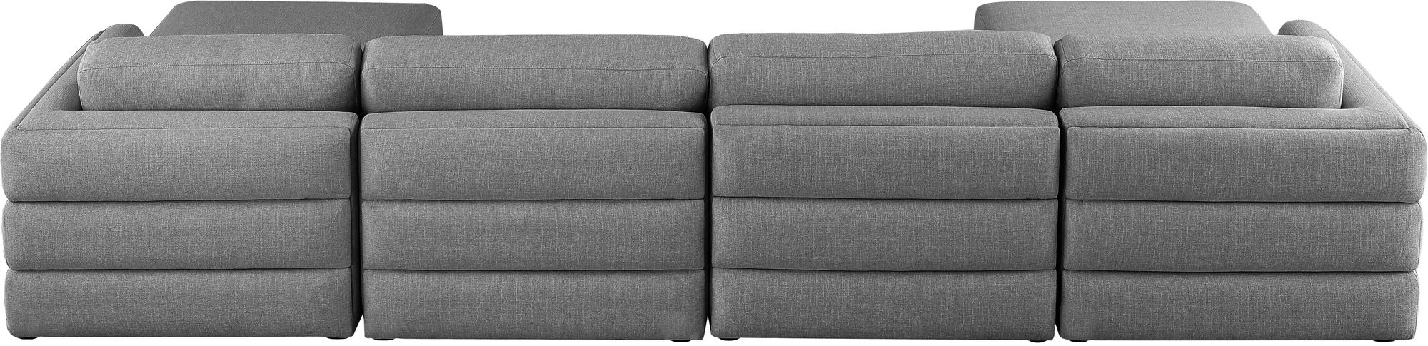 Beckham 152" 6-Piece Linen Fabric Modular U-Shape Sectional Sofa