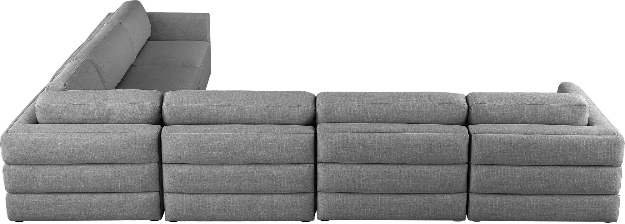 Beckham 152" 6-Piece Linen Fabric Modular Sectional Sofa