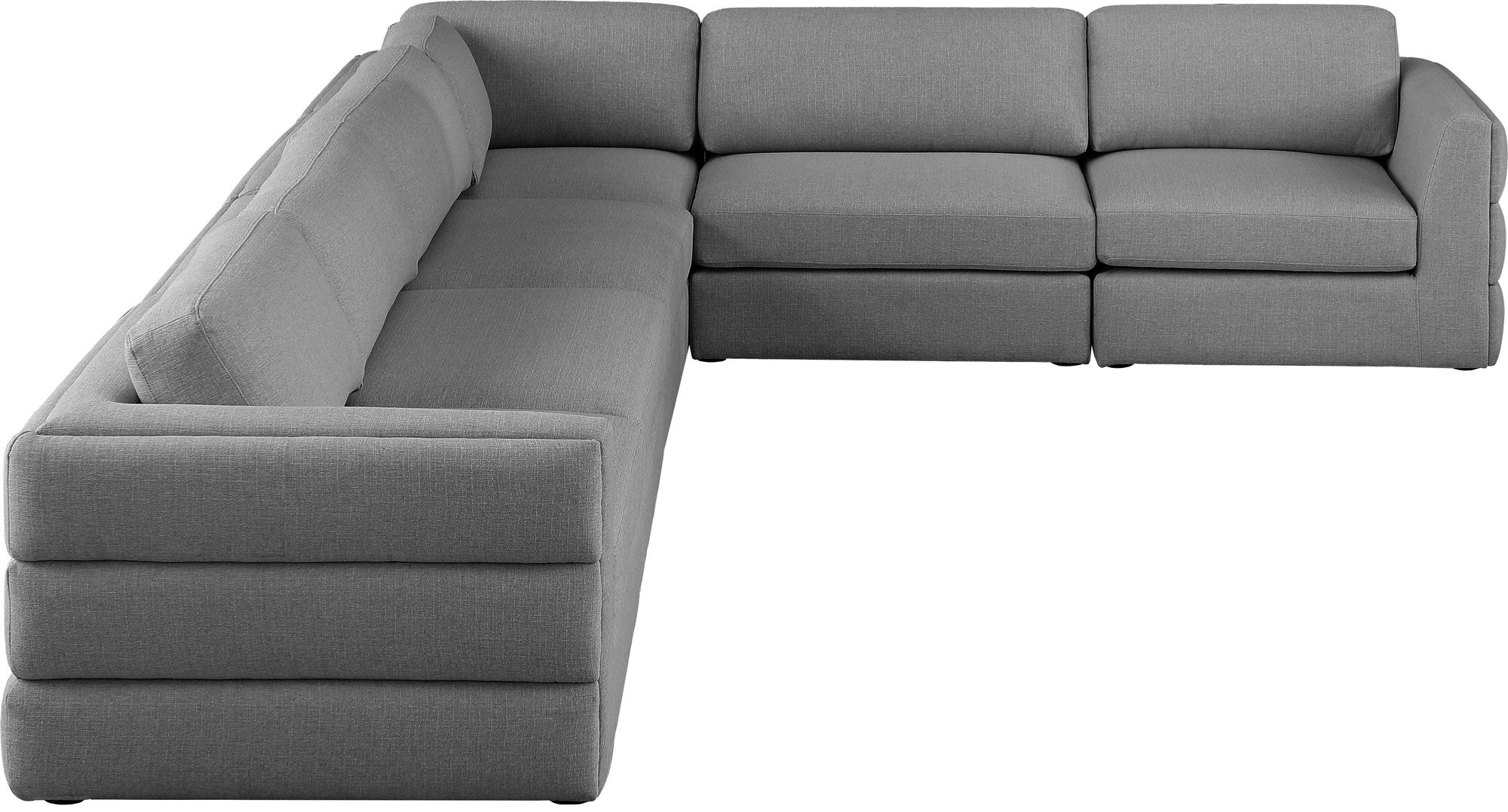 Beckham 152" 6-Piece Linen Fabric Modular Sectional Sofa