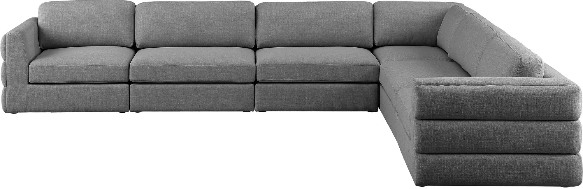 Beckham 152" 6-Piece Linen Fabric Modular Sectional Sofa
