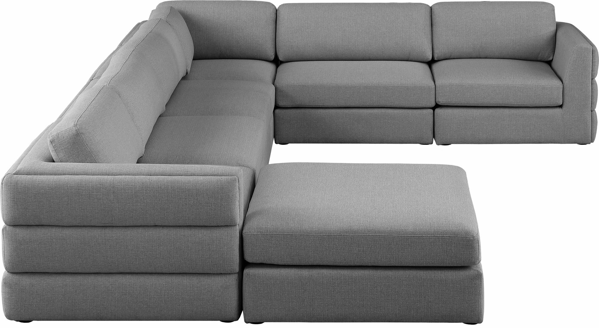 Beckham 152" 7-Piece Linen Fabric Modular Sectional Sofa