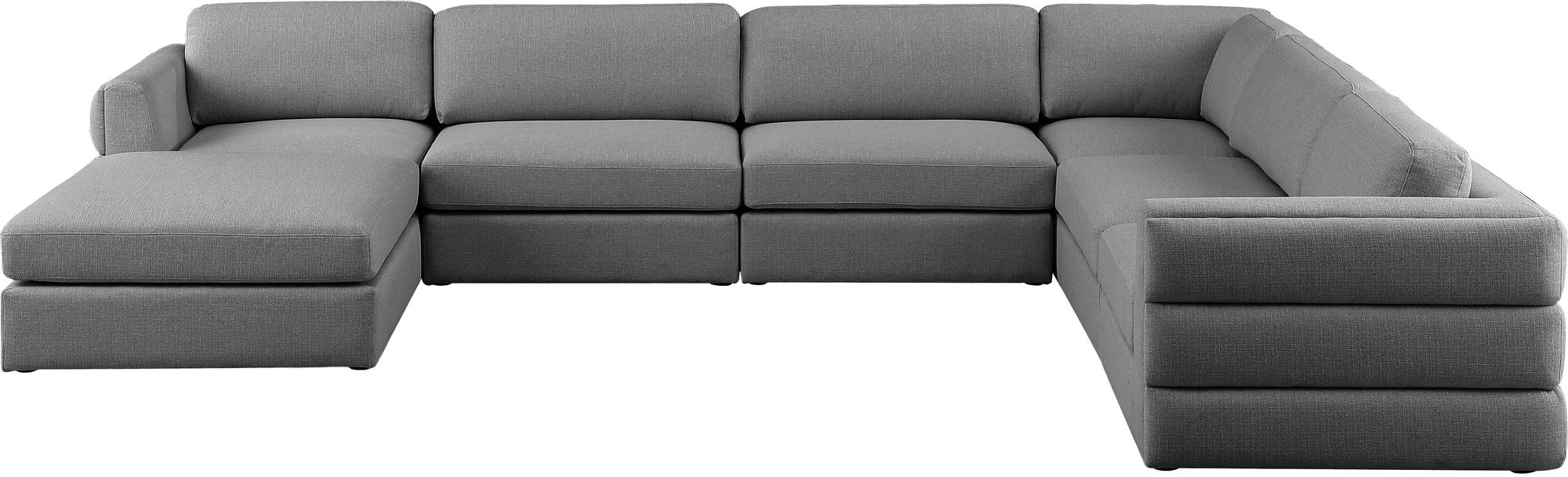 Beckham 152" 7-Piece Linen Fabric Modular Sectional Sofa