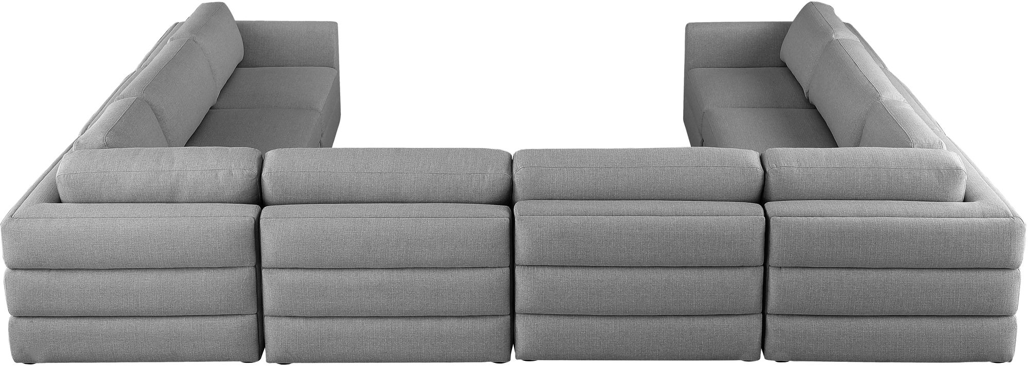 Beckham 152" 8-Piece Linen Fabric Modular Sectional Sofa