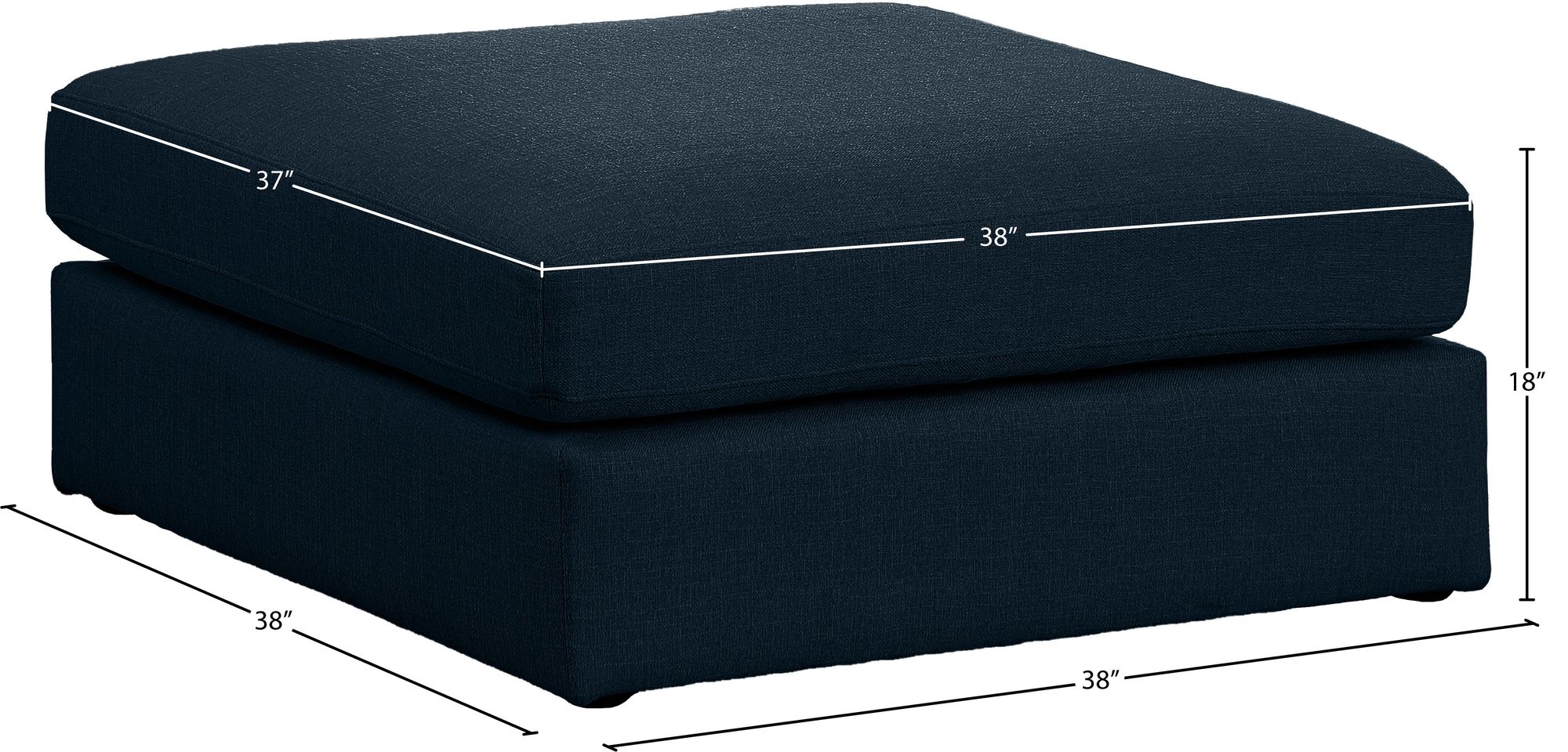 Beckham Linen Modular Ottoman