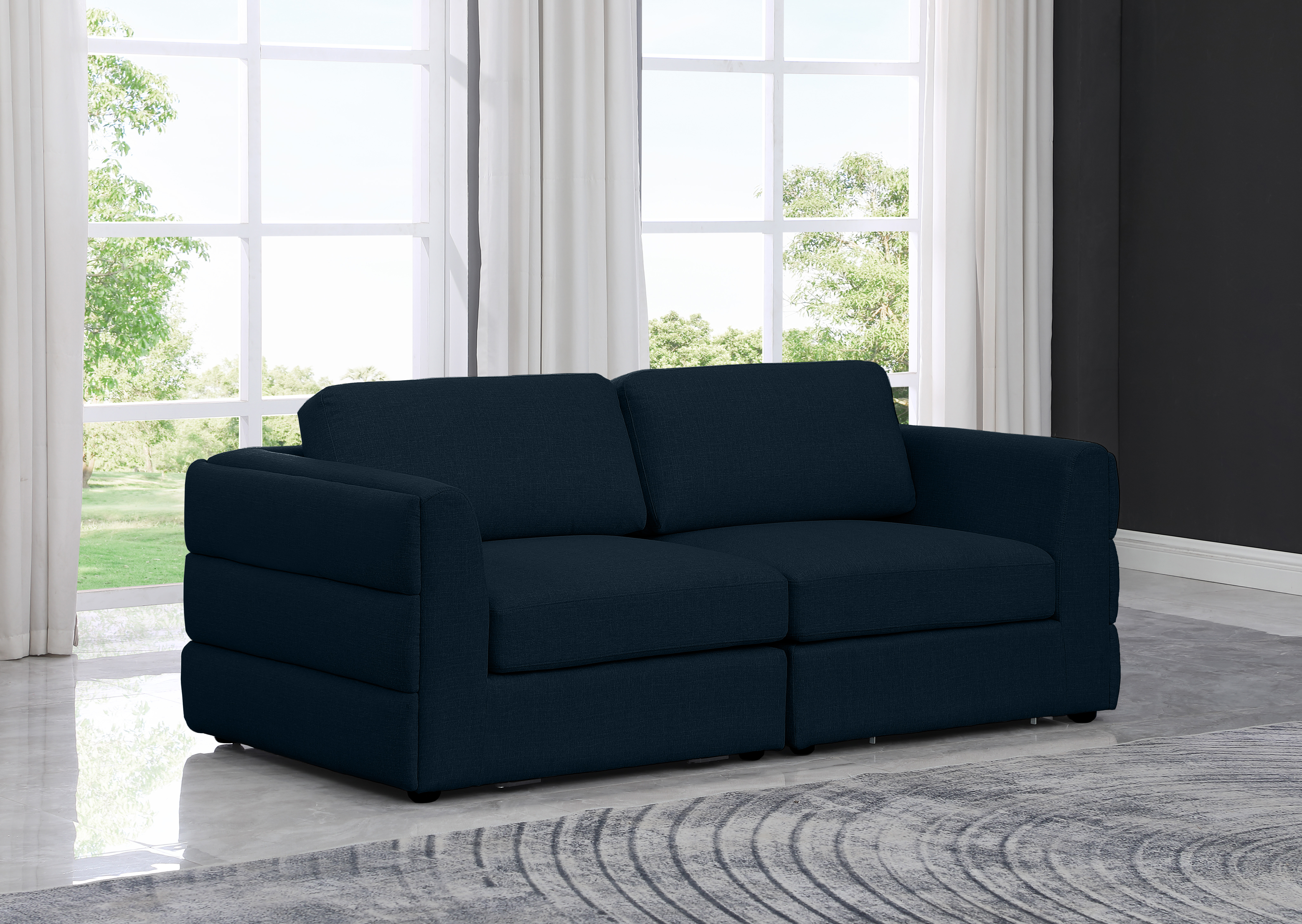 Beckham 76" Linen Modular Sofa