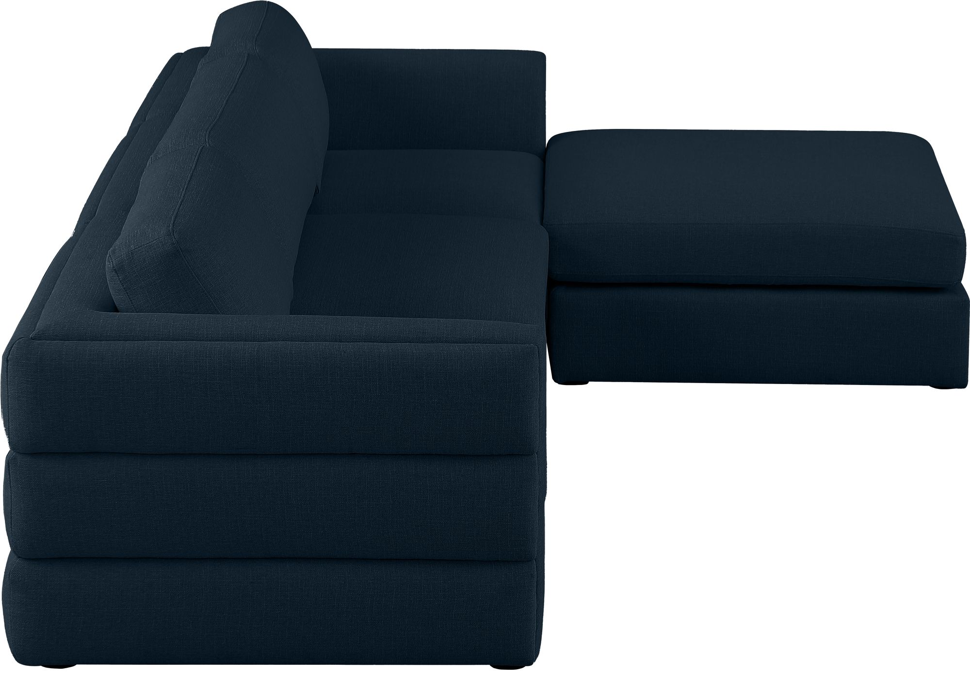 Beckham 114" Linen Modular 4-Piece Sectional